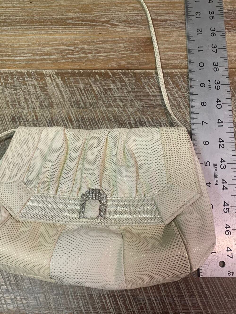 Vintage Sharif Shoulder Bag USA Made Cream Grandmacore - Picture 6 of 6